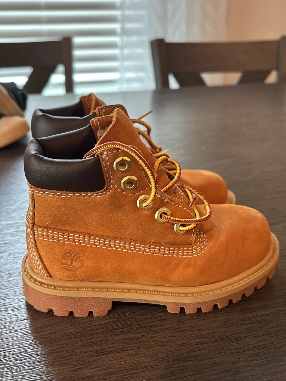 Timberland Kids Tan Nubuck Lace-Up Boot
